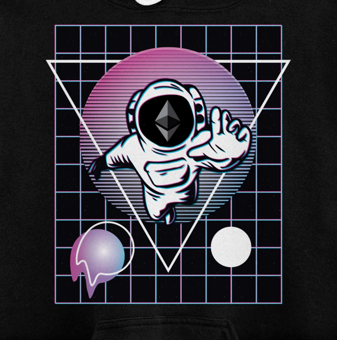Ethereum Crypto Astronaut Outer Space Pullover Hoodie