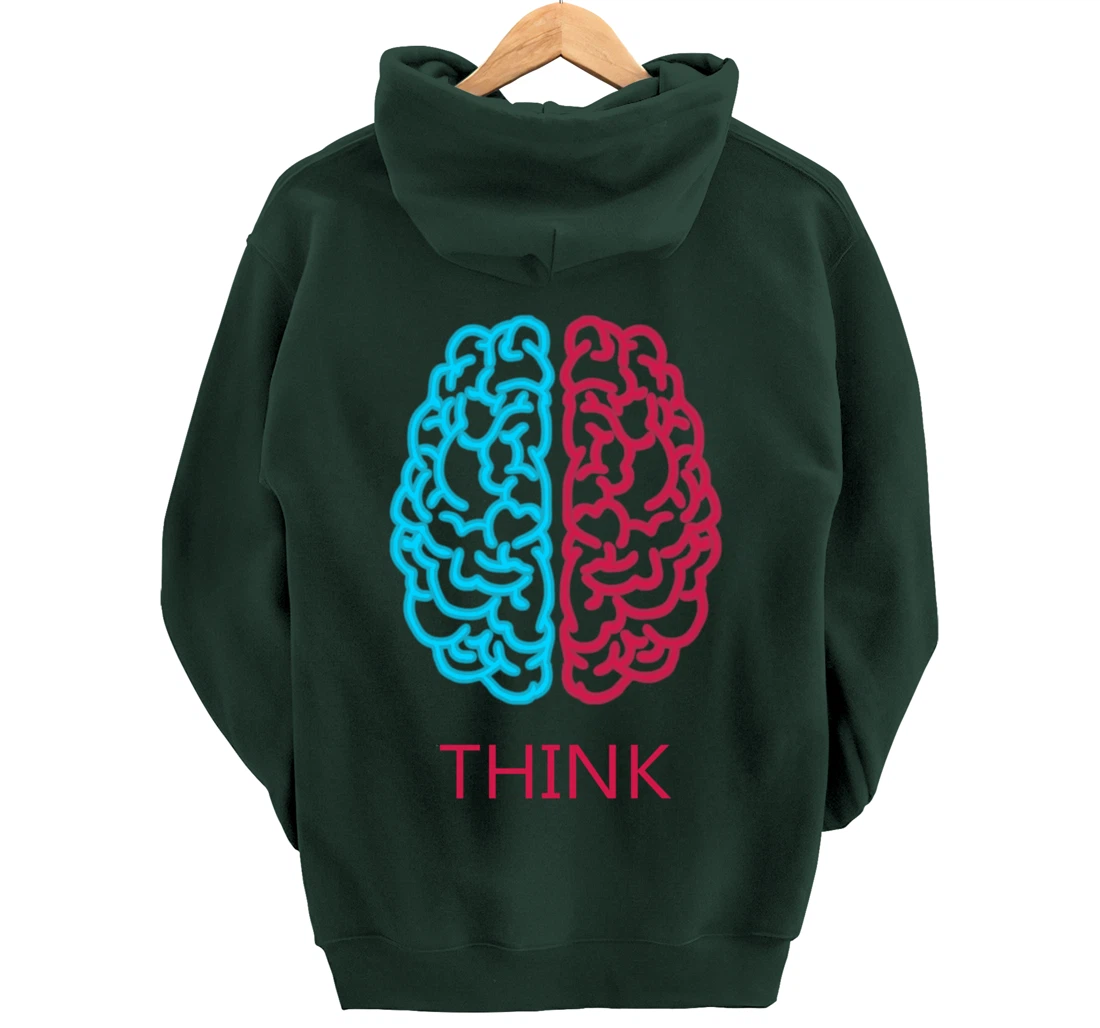 Think Brain Science Art Neuroscience Neurologist Study Tee Pullover Hoodie