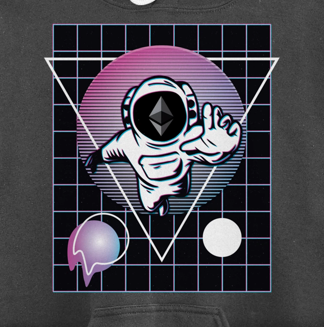 Ethereum Crypto Astronaut Outer Space Pullover Hoodie