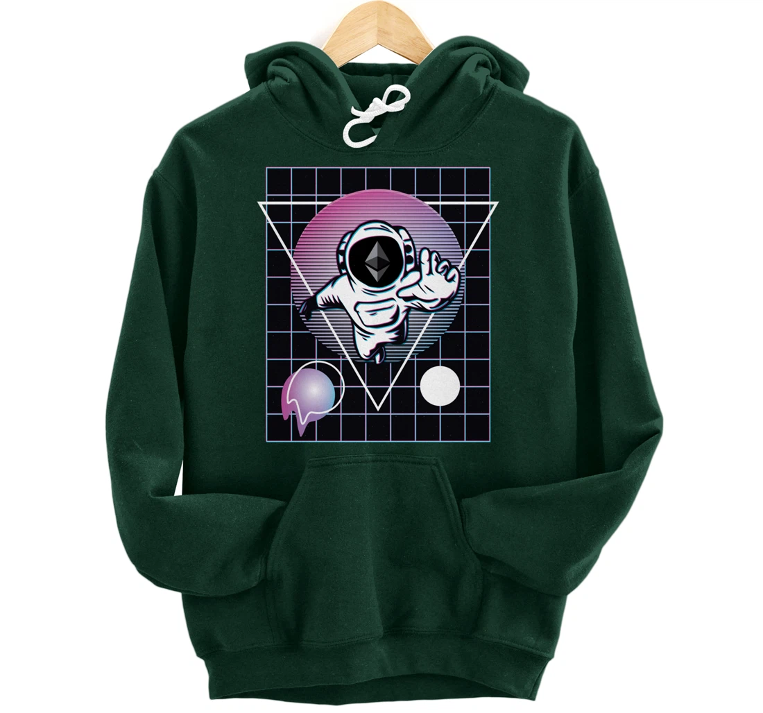 Ethereum Crypto Astronaut Outer Space Pullover Hoodie
