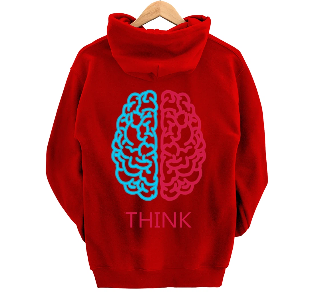 Think Brain Science Art Neuroscience Neurologist Study Tee Pullover Hoodie