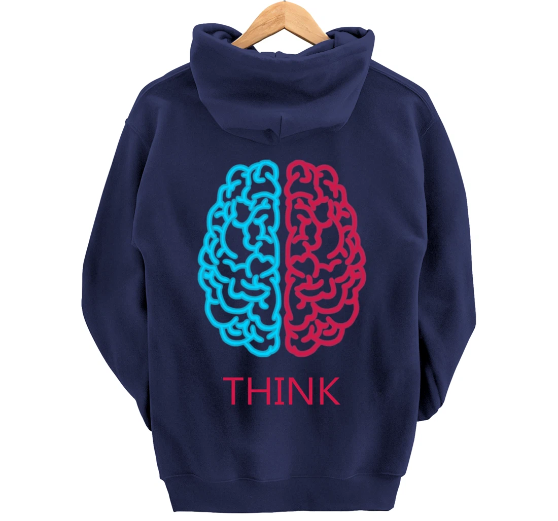 Think Brain Science Art Neuroscience Neurologist Study Tee Pullover Hoodie