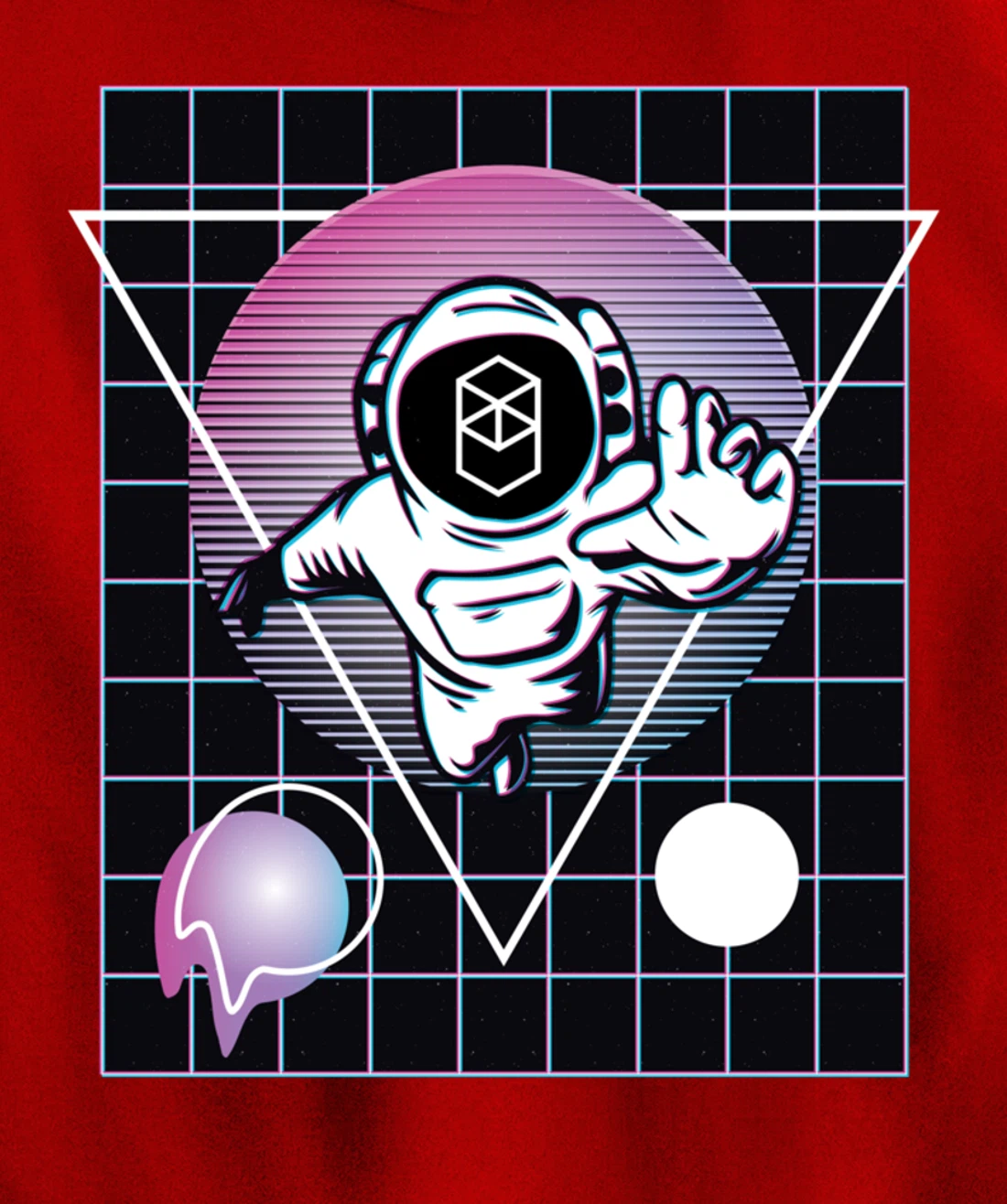 Fantom Crypto Astronaut Outer Space Pullover Hoodie