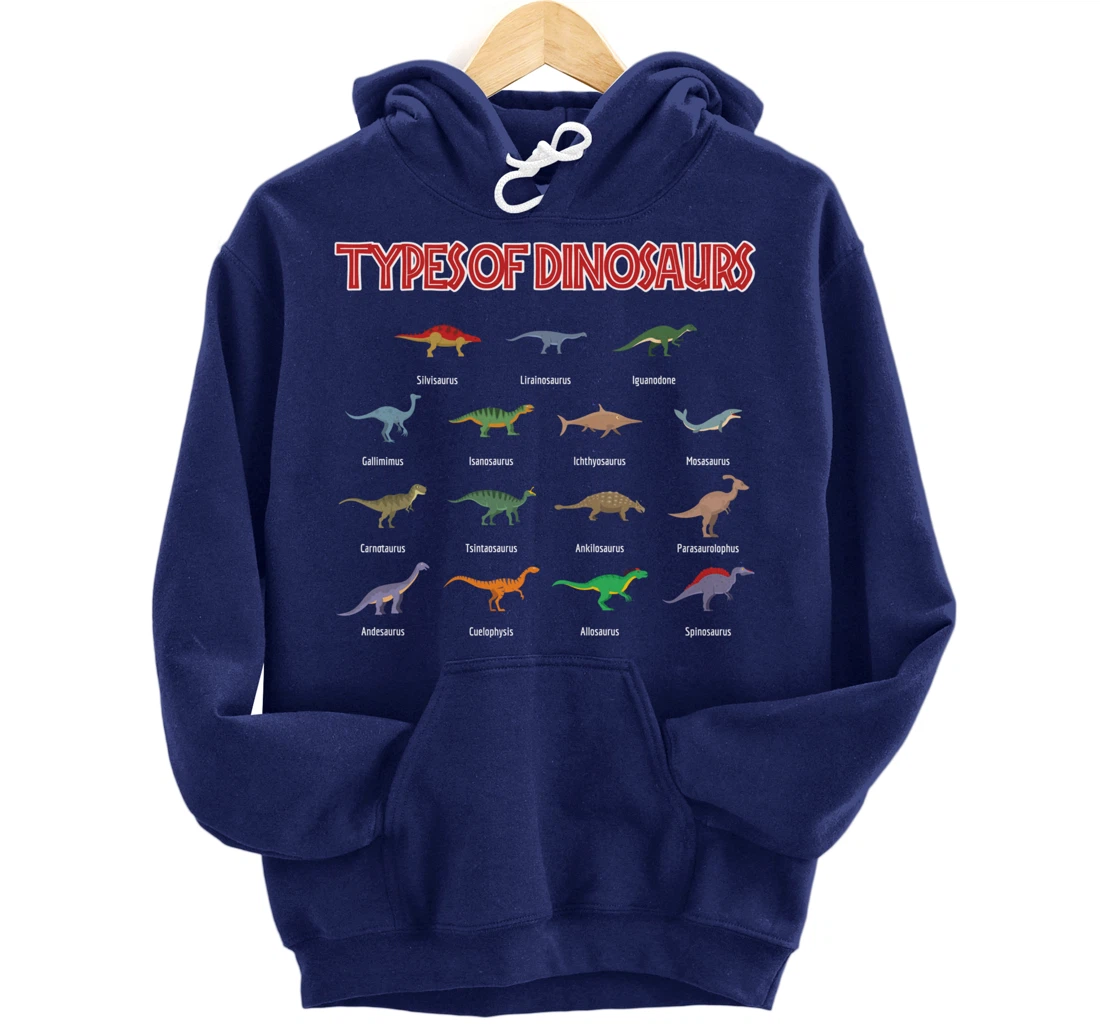 Dinosaur species identification of dinosaur species Pullover Hoodie