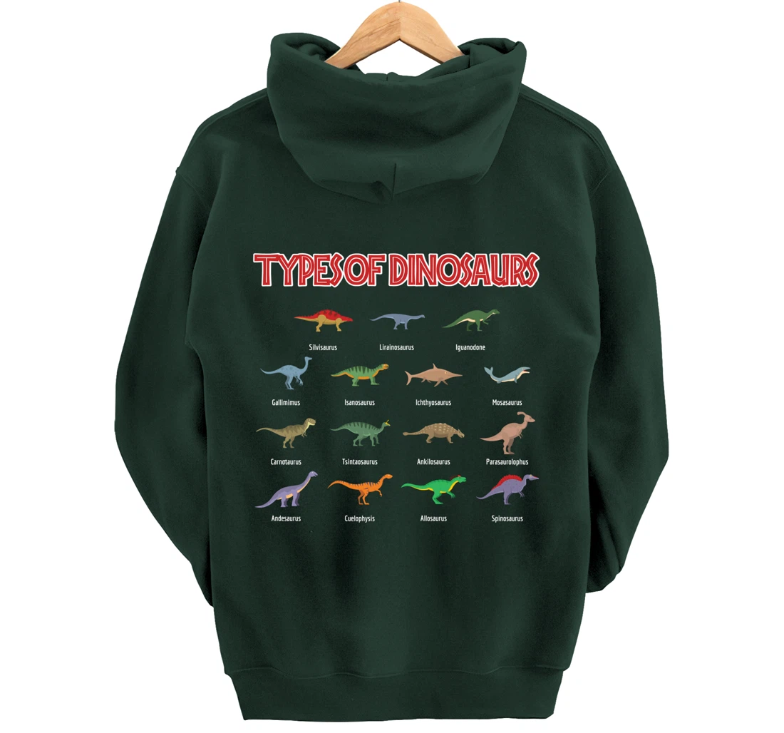 Dinosaur species identification of dinosaur species Pullover Hoodie