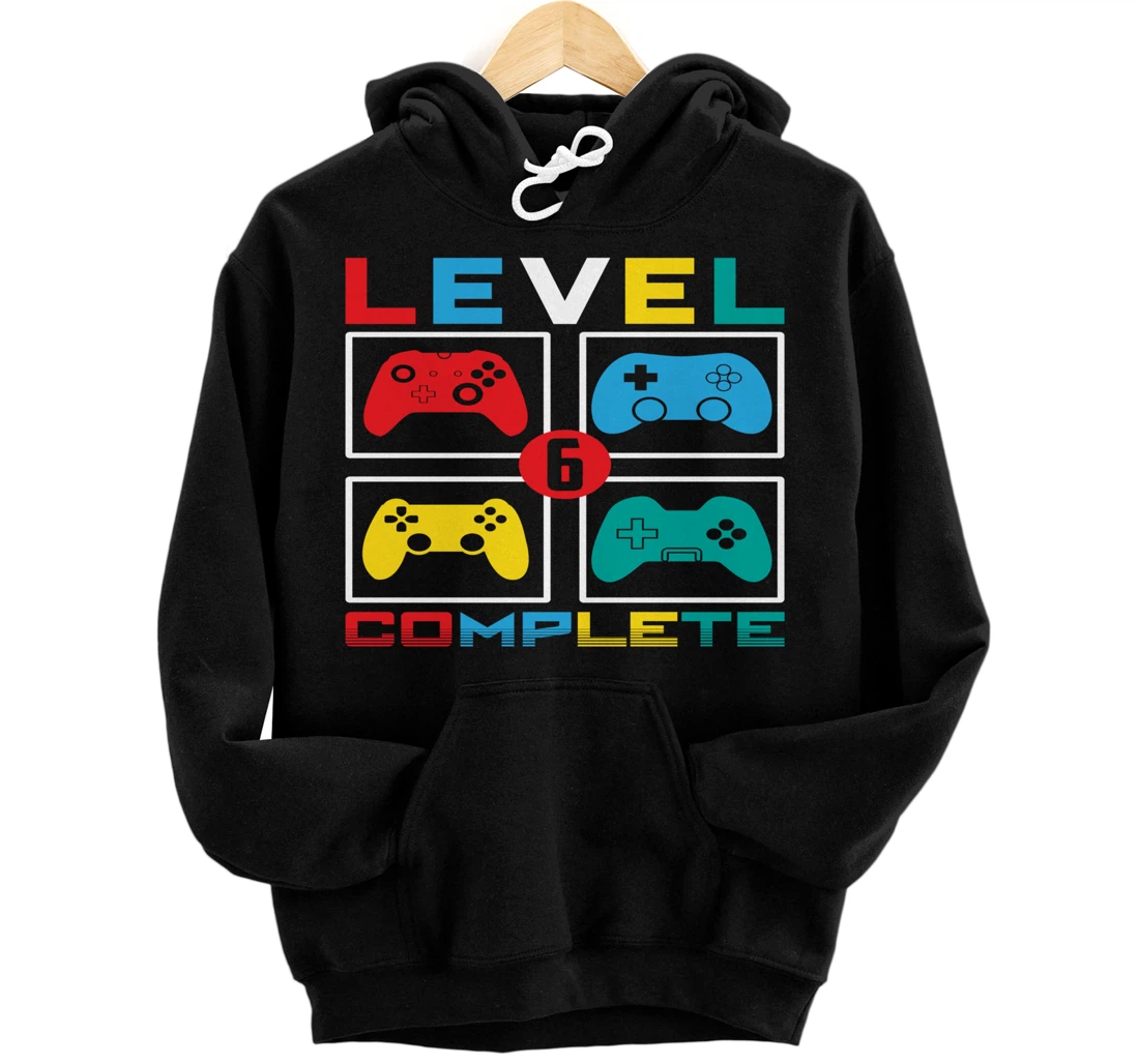 Level 6 Complete Funny Celebrate 6th Wedding Pullover Hoodie