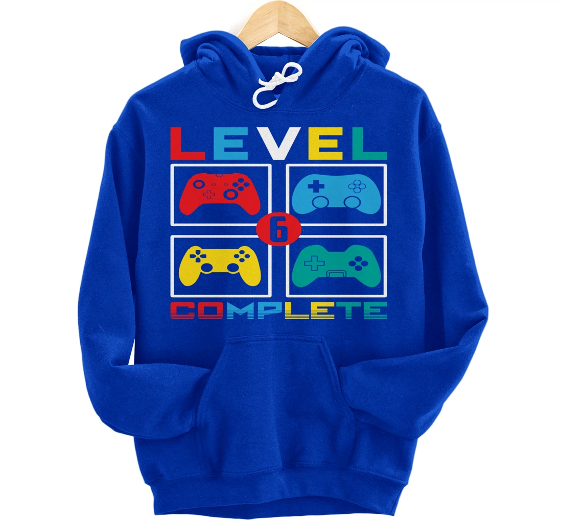 Level 6 Complete Funny Celebrate 6th Wedding Pullover Hoodie