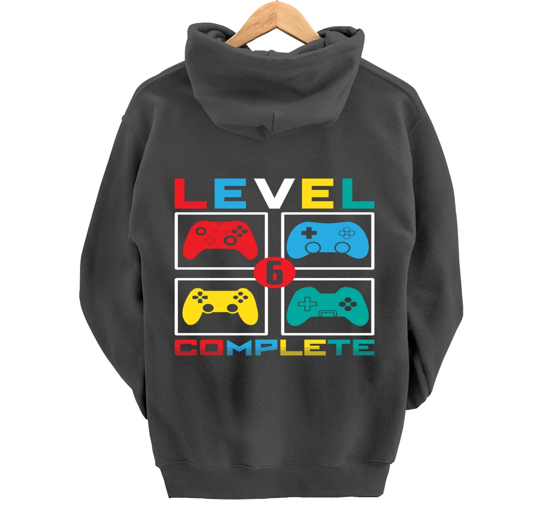 Level 6 Complete Funny Celebrate 6th Wedding Pullover Hoodie