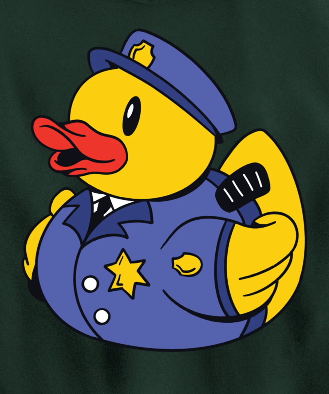 Funny Police Duck - Squeaky Duck Police and Detective Pullover Hoodie