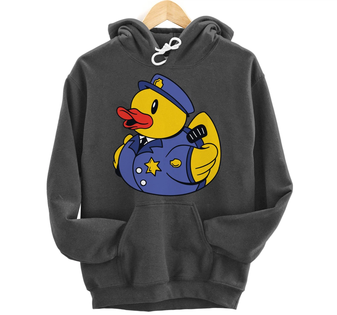 Funny Police Duck - Squeaky Duck Police and Detective Pullover Hoodie