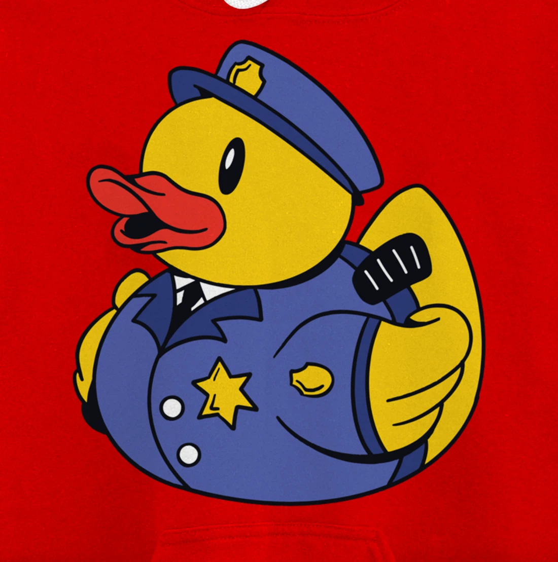Funny Police Duck - Squeaky Duck Police and Detective Pullover Hoodie