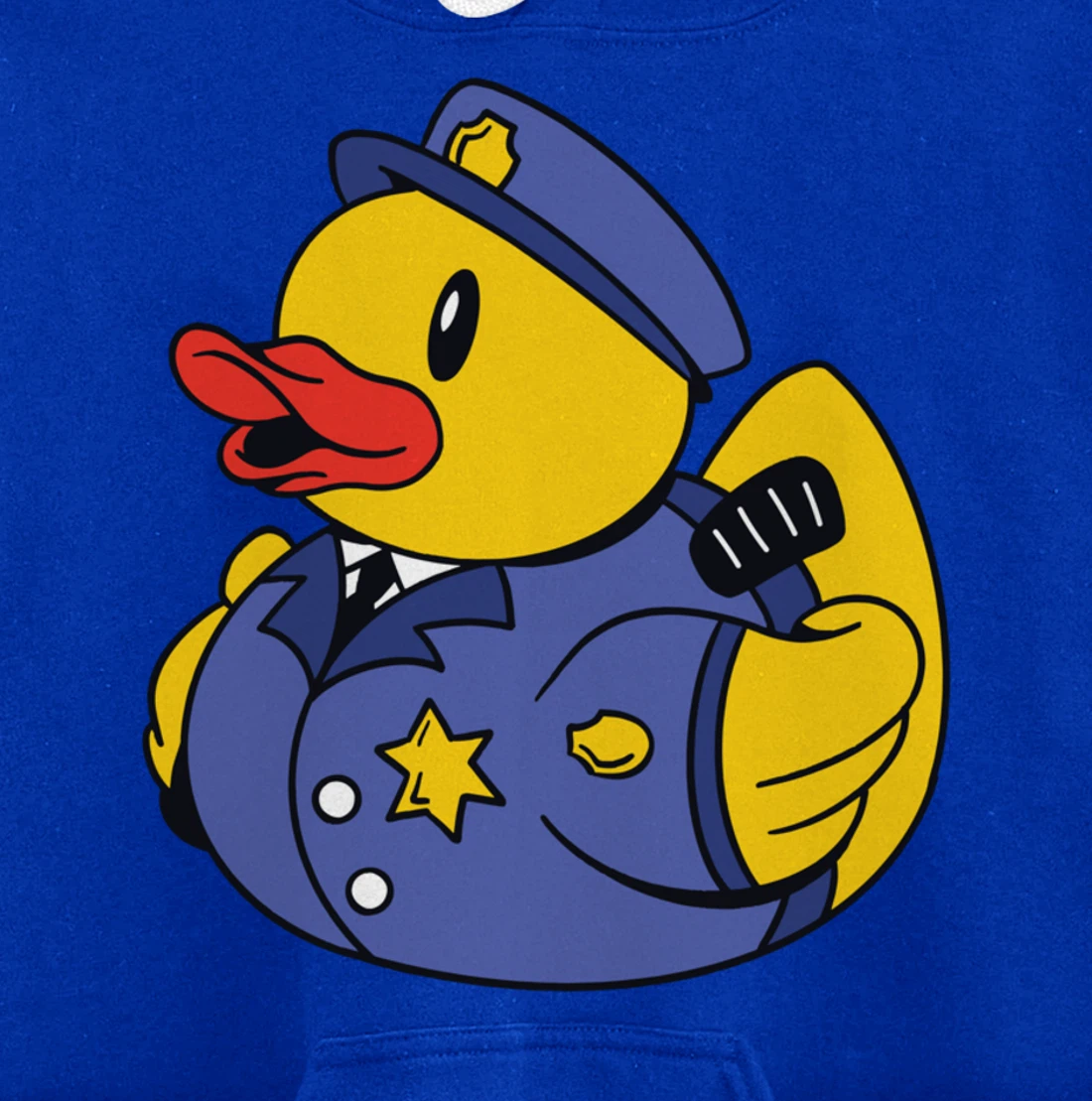 Funny Police Duck - Squeaky Duck Police and Detective Pullover Hoodie