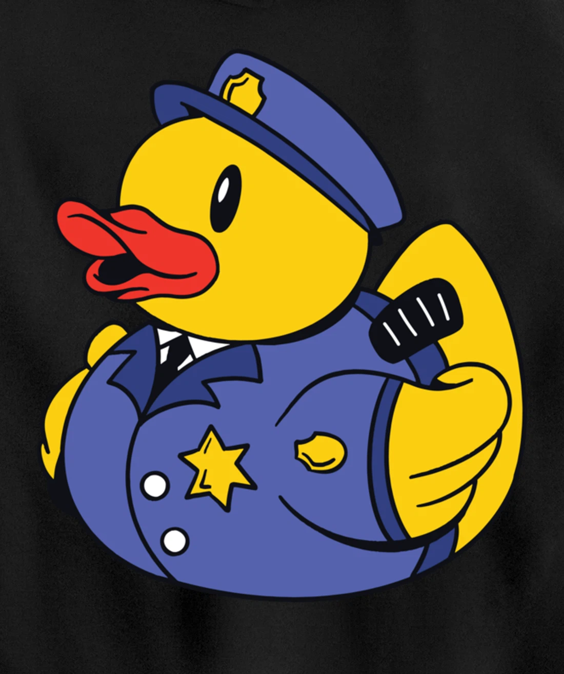 Funny Police Duck - Squeaky Duck Police and Detective Pullover Hoodie