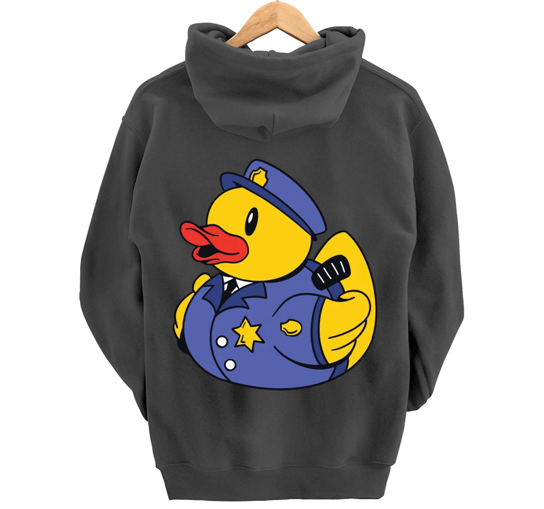 Funny Police Duck - Squeaky Duck Police and Detective Pullover Hoodie