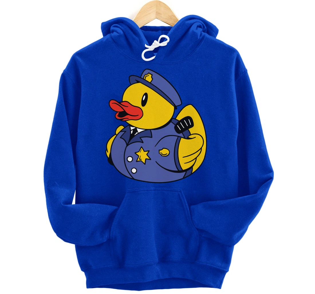 Funny Police Duck - Squeaky Duck Police and Detective Pullover Hoodie