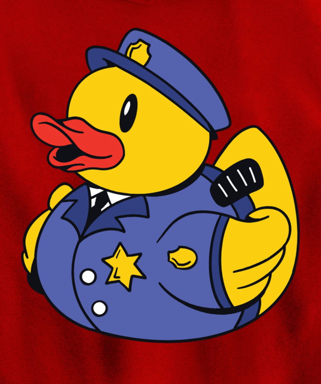 Funny Police Duck - Squeaky Duck Police and Detective Pullover Hoodie