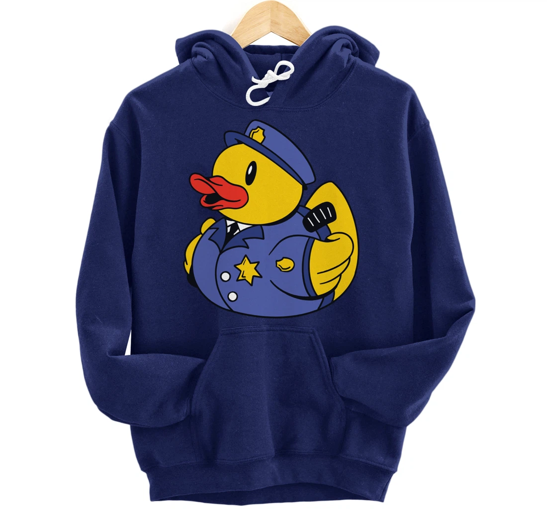 Funny Police Duck - Squeaky Duck Police and Detective Pullover Hoodie
