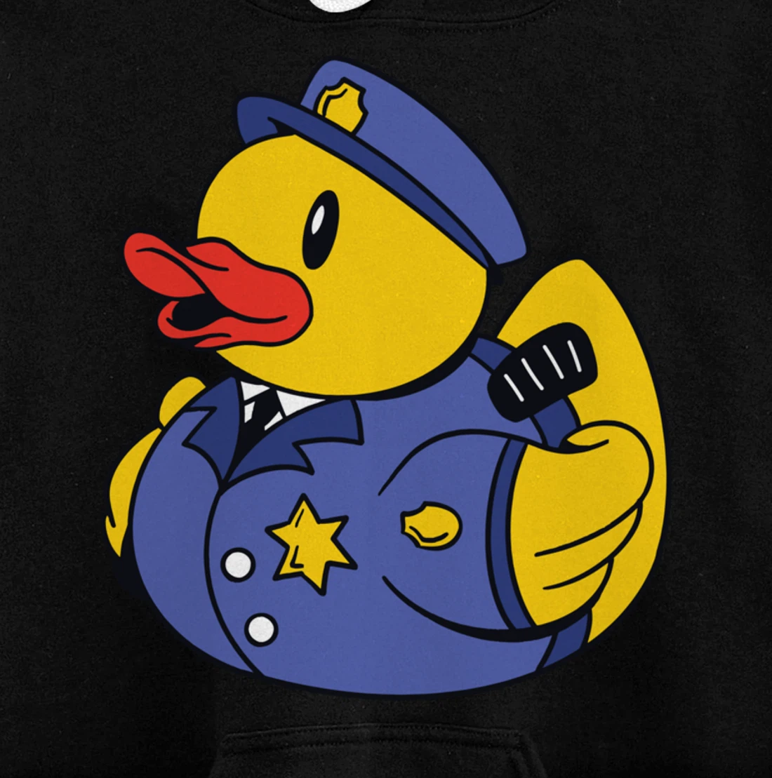 Funny Police Duck - Squeaky Duck Police and Detective Pullover Hoodie