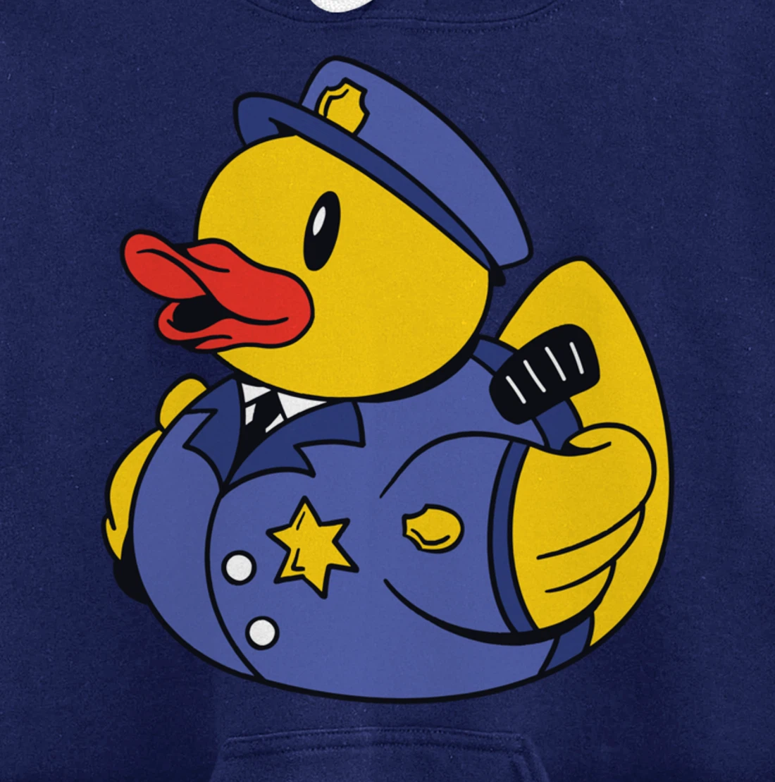 Funny Police Duck - Squeaky Duck Police and Detective Pullover Hoodie