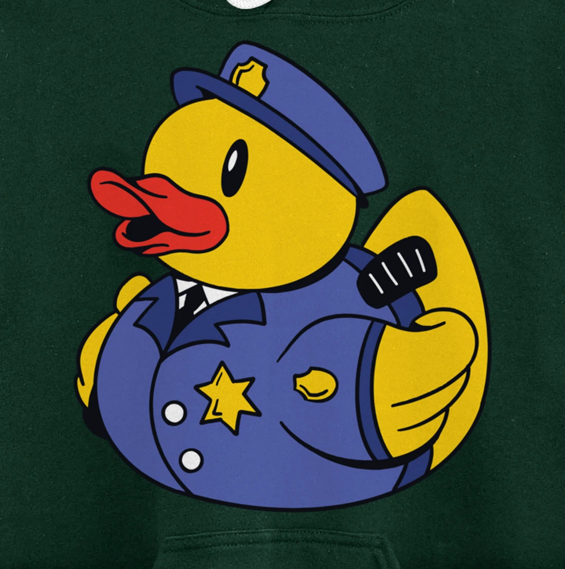 Funny Police Duck - Squeaky Duck Police and Detective Pullover Hoodie