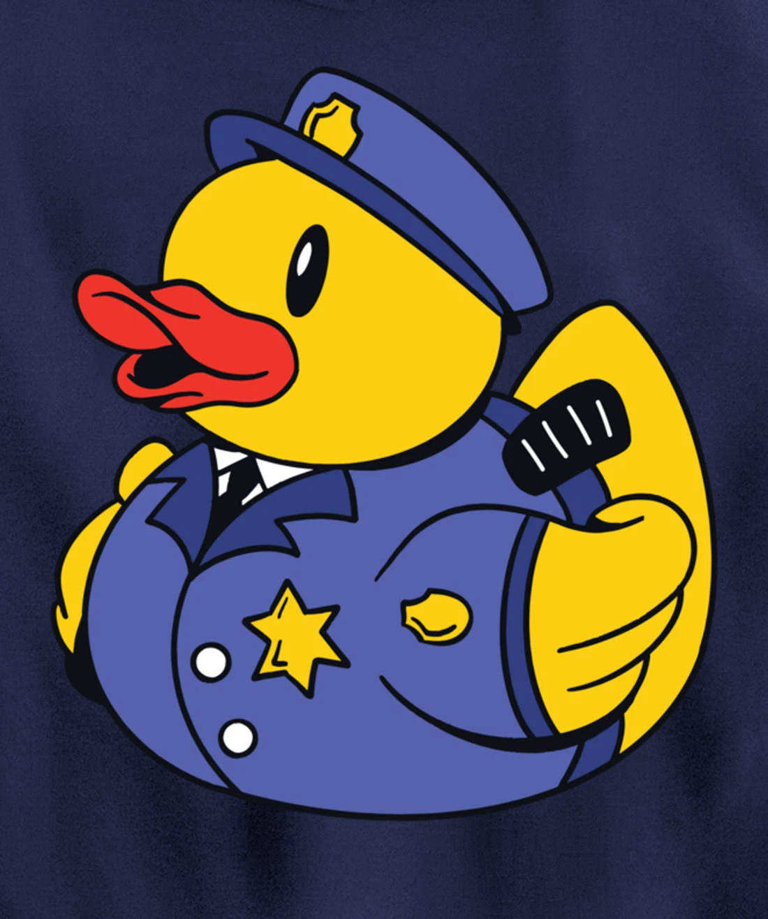Funny Police Duck - Squeaky Duck Police and Detective Pullover Hoodie