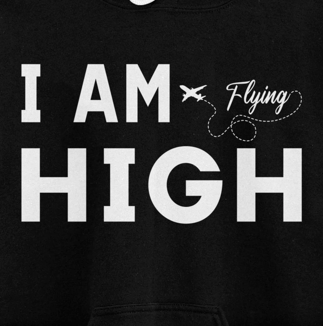 Funny I am Flying High Sarcastic Airplane Lover and Pilot Pullover Hoodie