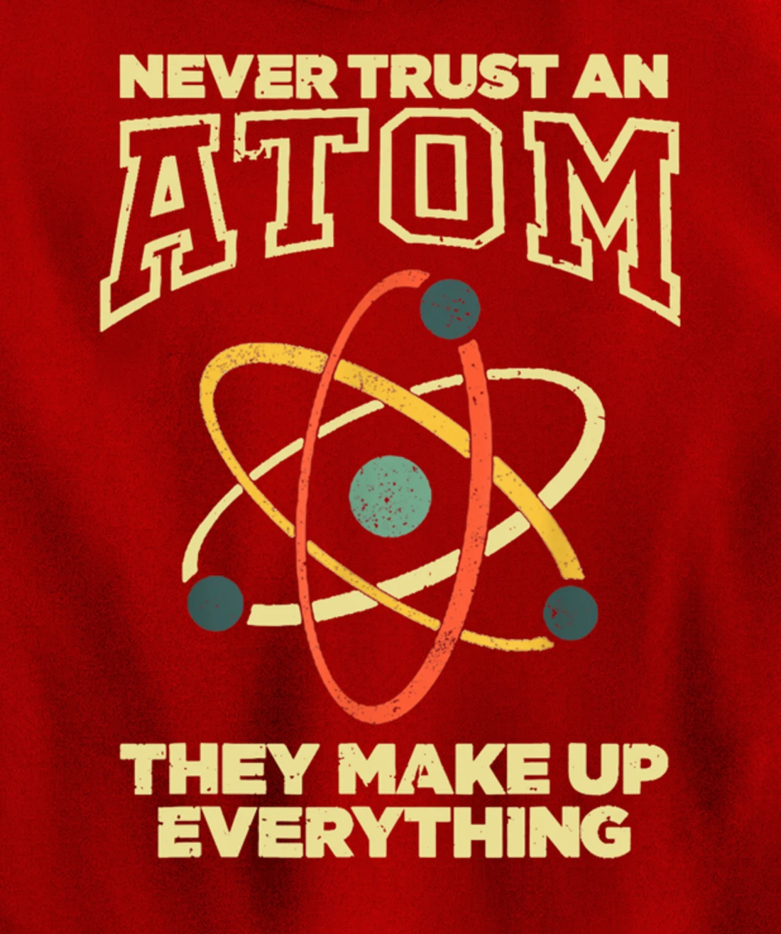 Funny Atom Art Men Women Stem Molecule Chemistry Pullover Hoodie