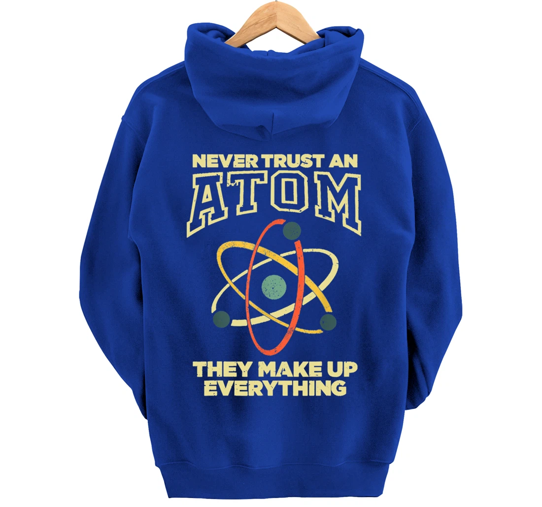 Funny Atom Art Men Women Stem Molecule Chemistry Pullover Hoodie
