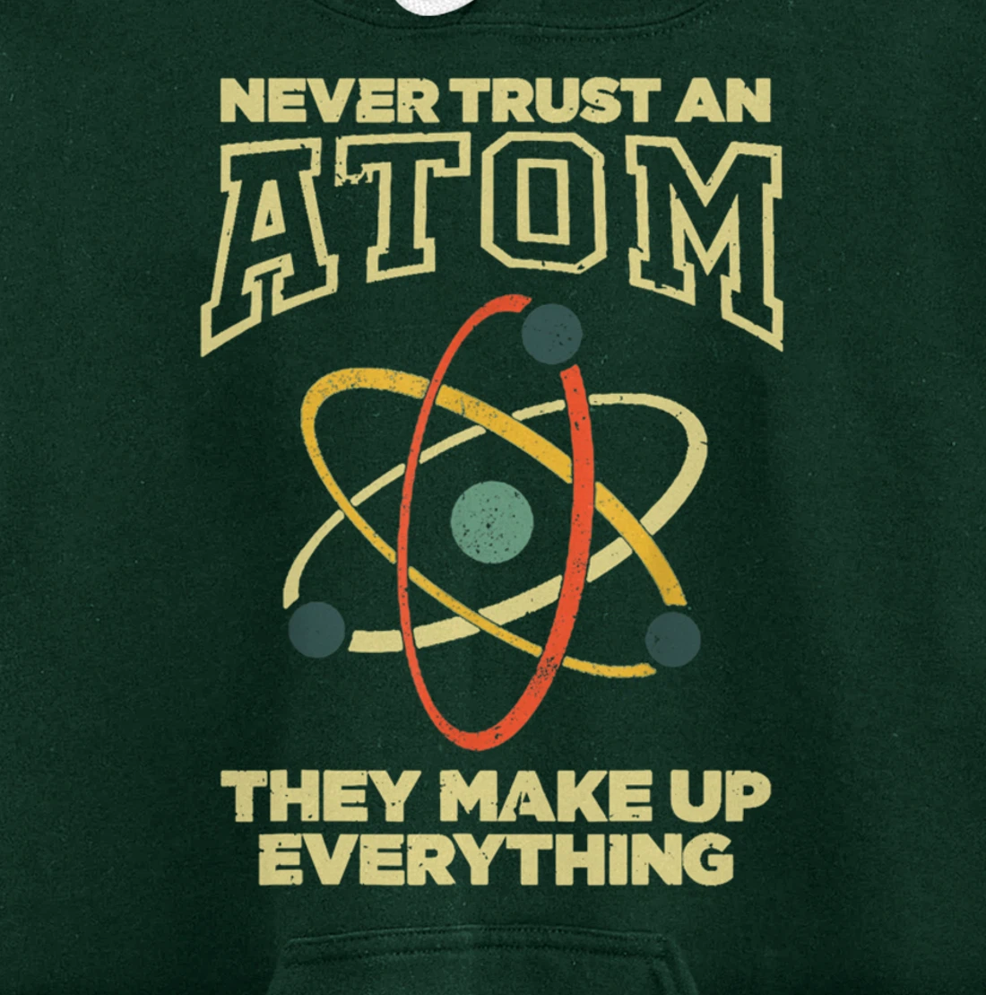 Funny Atom Art Men Women Stem Molecule Chemistry Pullover Hoodie