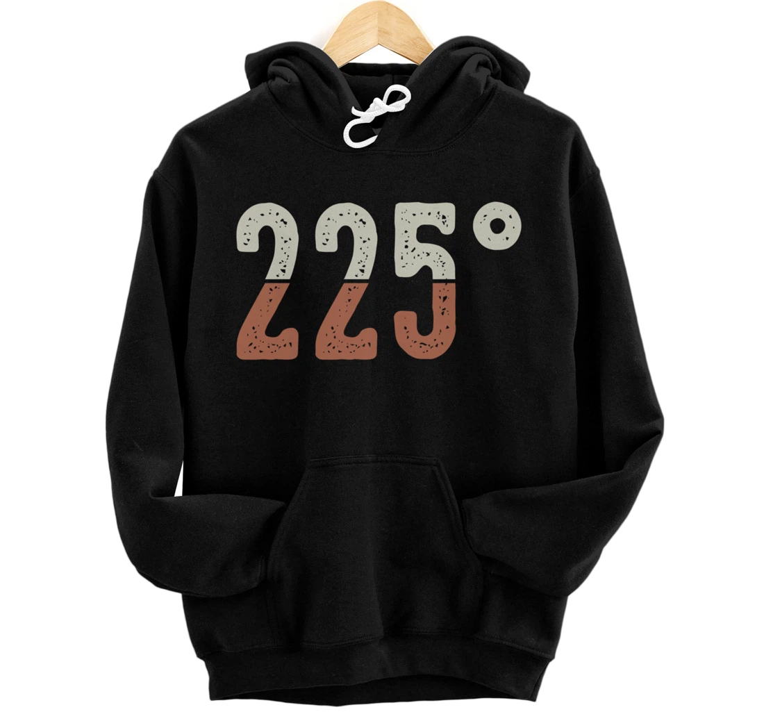 Funny Barbecue 225° Graphic Women and Men Meat Smoking BBQ Pullover Hoodie