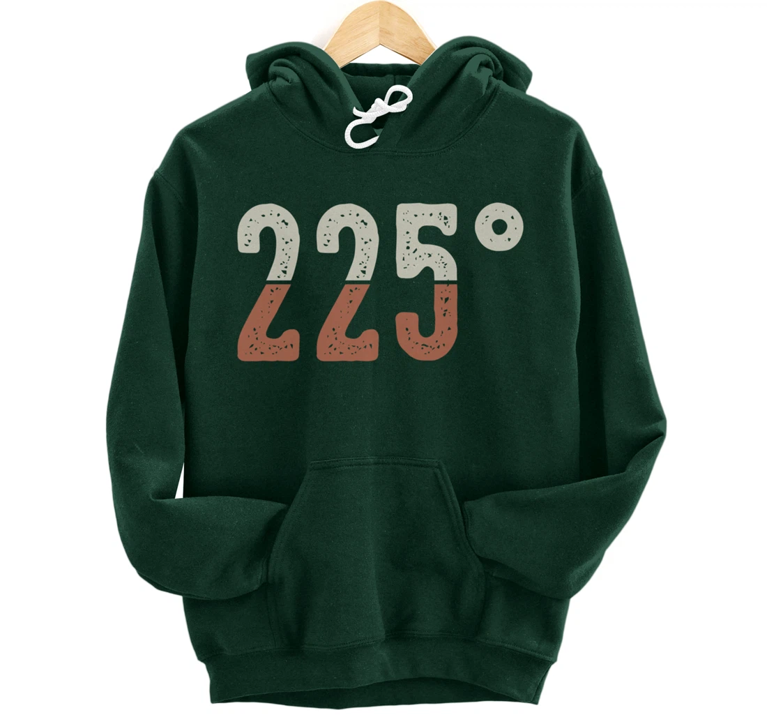 Funny Barbecue 225° Graphic Women and Men Meat Smoking BBQ Pullover Hoodie