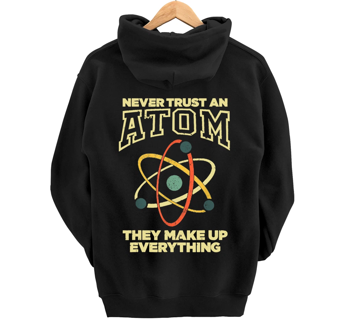 Funny Atom Art Men Women Stem Molecule Chemistry Pullover Hoodie