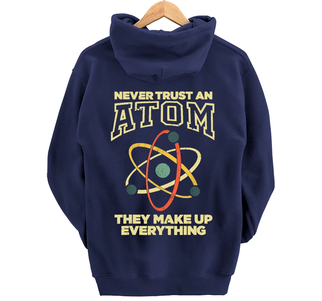 Funny Atom Art Men Women Stem Molecule Chemistry Pullover Hoodie
