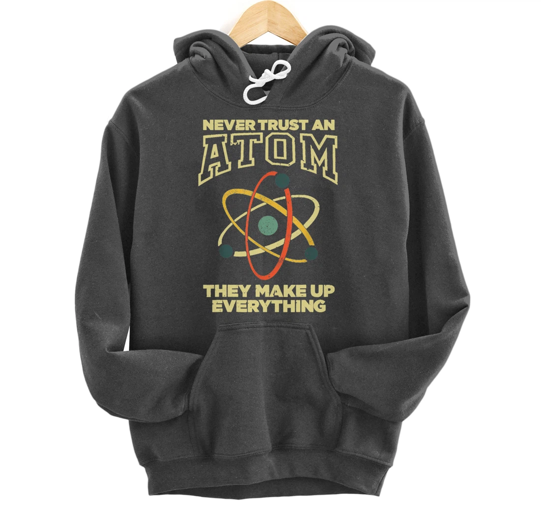 Funny Atom Art Men Women Stem Molecule Chemistry Pullover Hoodie