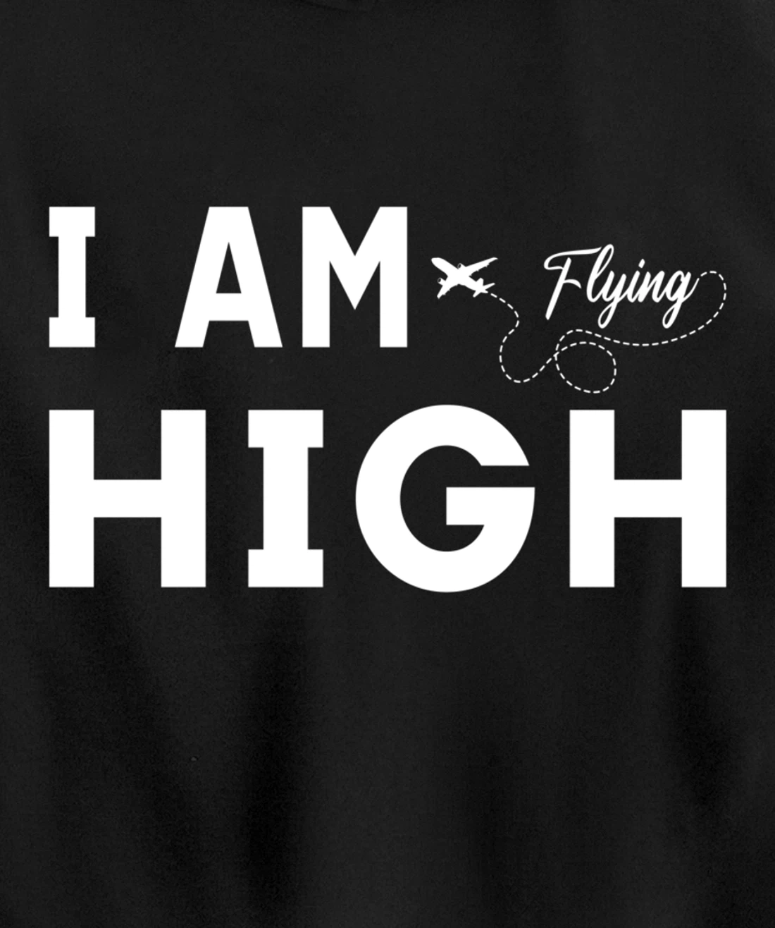Funny I am Flying High Sarcastic Airplane Lover and Pilot Pullover Hoodie