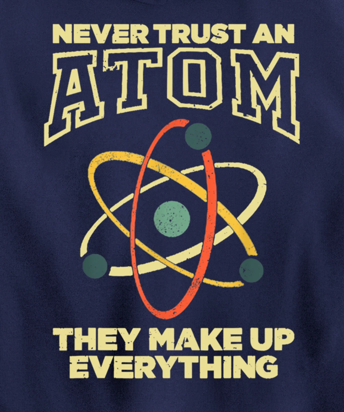 Funny Atom Art Men Women Stem Molecule Chemistry Pullover Hoodie