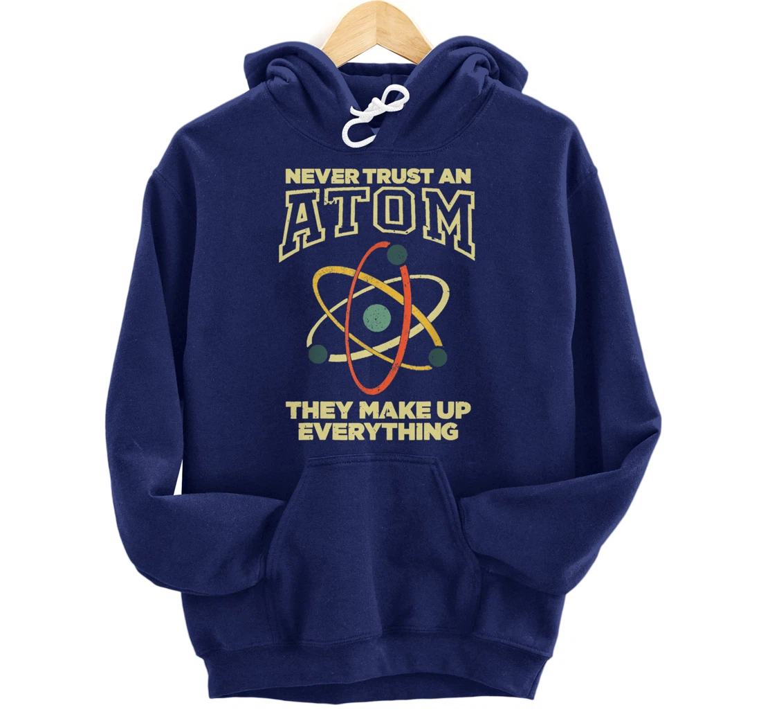 Funny Atom Art Men Women Stem Molecule Chemistry Pullover Hoodie