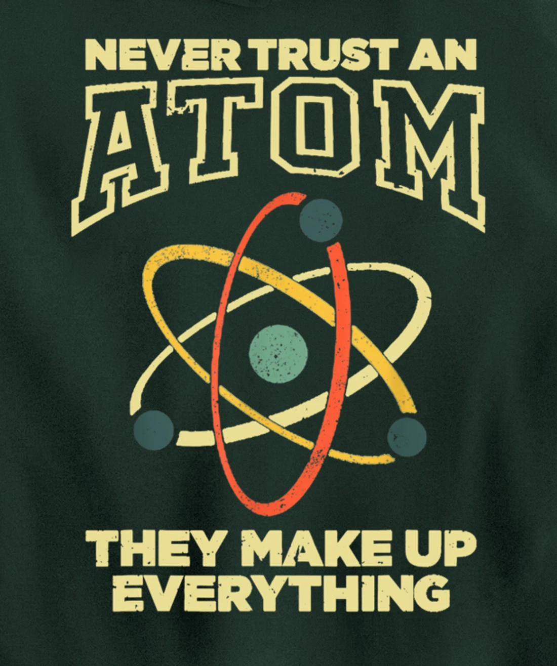 Funny Atom Art Men Women Stem Molecule Chemistry Pullover Hoodie