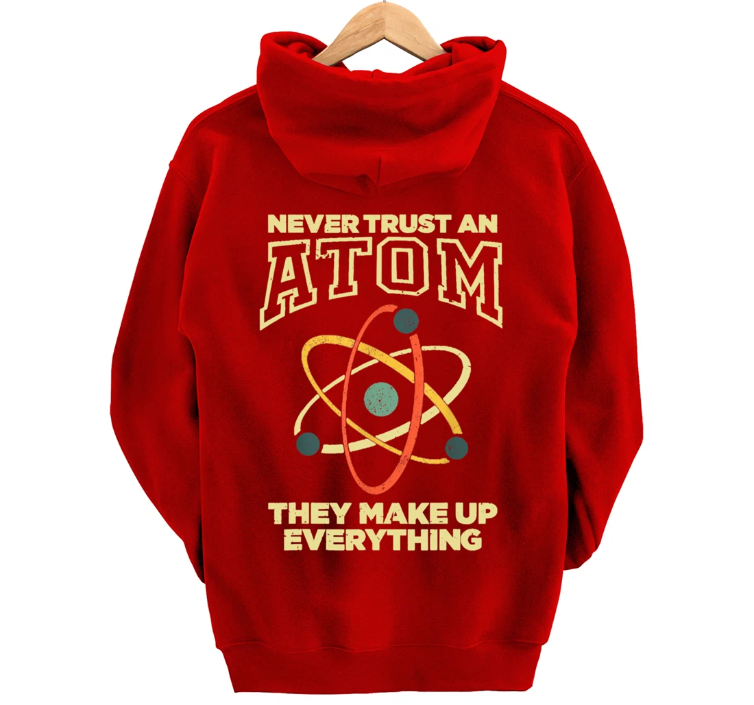 Funny Atom Art Men Women Stem Molecule Chemistry Pullover Hoodie