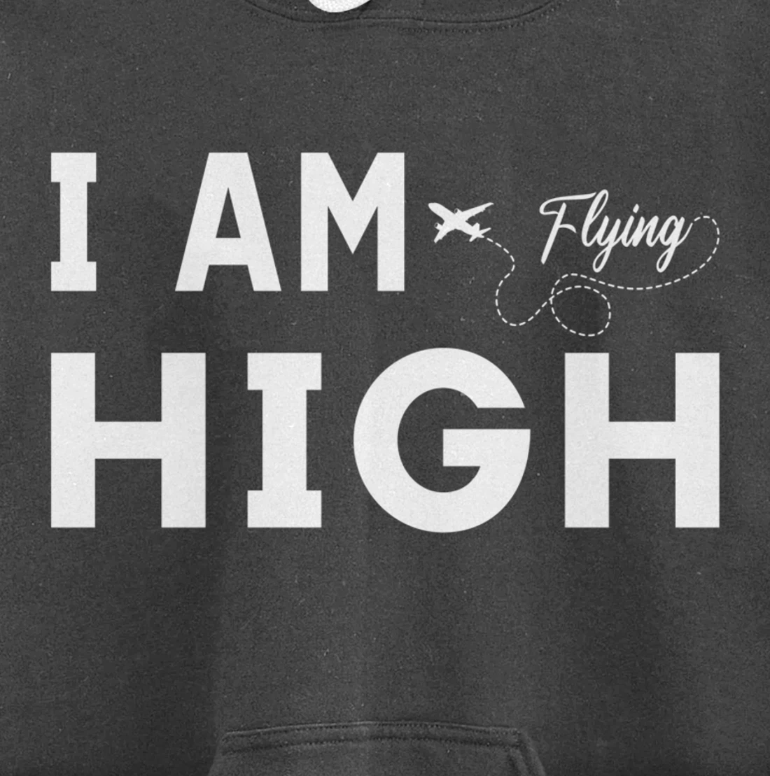 Funny I am Flying High Sarcastic Airplane Lover and Pilot Pullover Hoodie