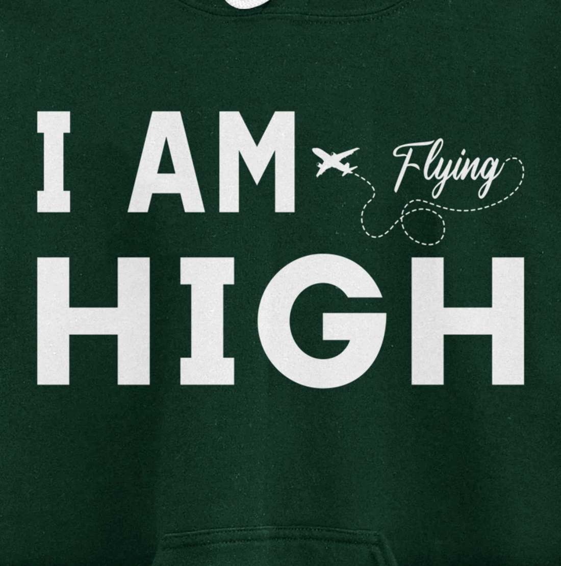 Funny I am Flying High Sarcastic Airplane Lover and Pilot Pullover Hoodie