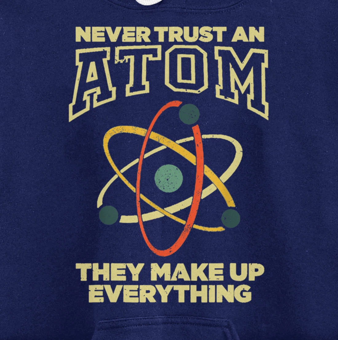 Funny Atom Art Men Women Stem Molecule Chemistry Pullover Hoodie