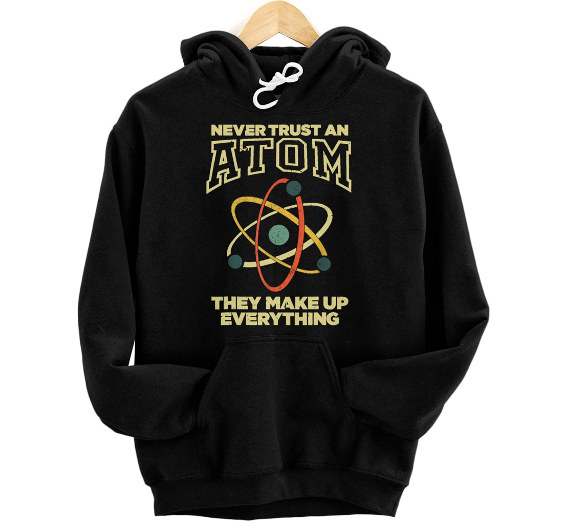 Funny Atom Art Men Women Stem Molecule Chemistry Pullover Hoodie