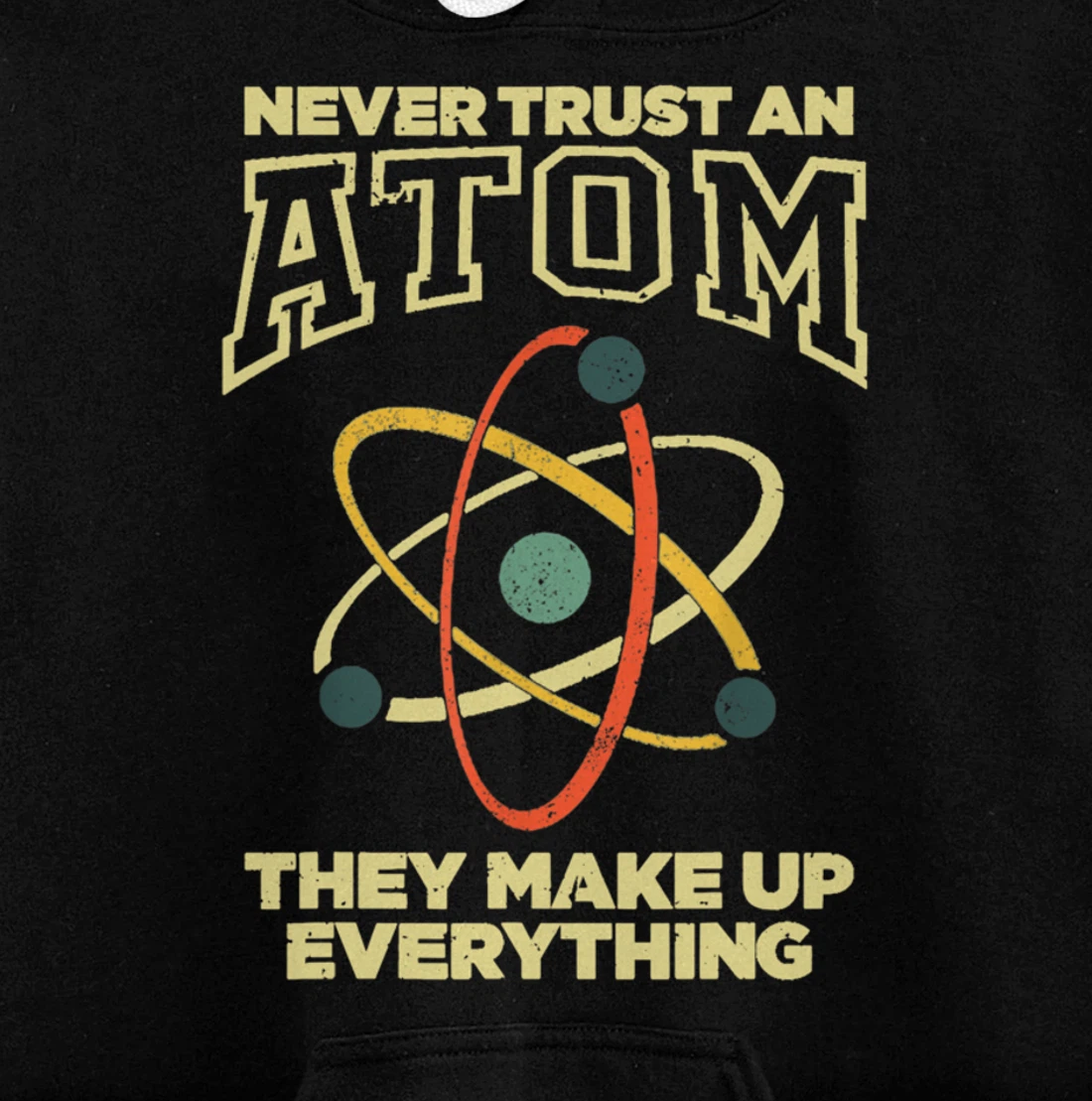 Funny Atom Art Men Women Stem Molecule Chemistry Pullover Hoodie