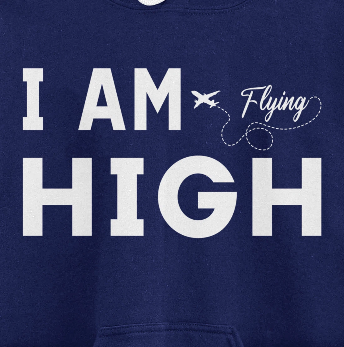 Funny I am Flying High Sarcastic Airplane Lover and Pilot Pullover Hoodie