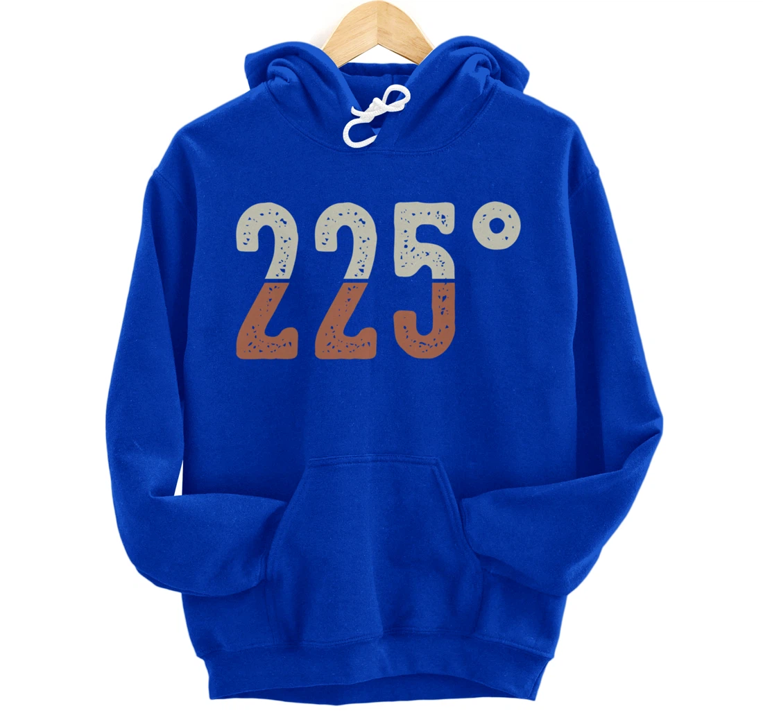 Funny Barbecue 225° Graphic Women and Men Meat Smoking BBQ Pullover Hoodie