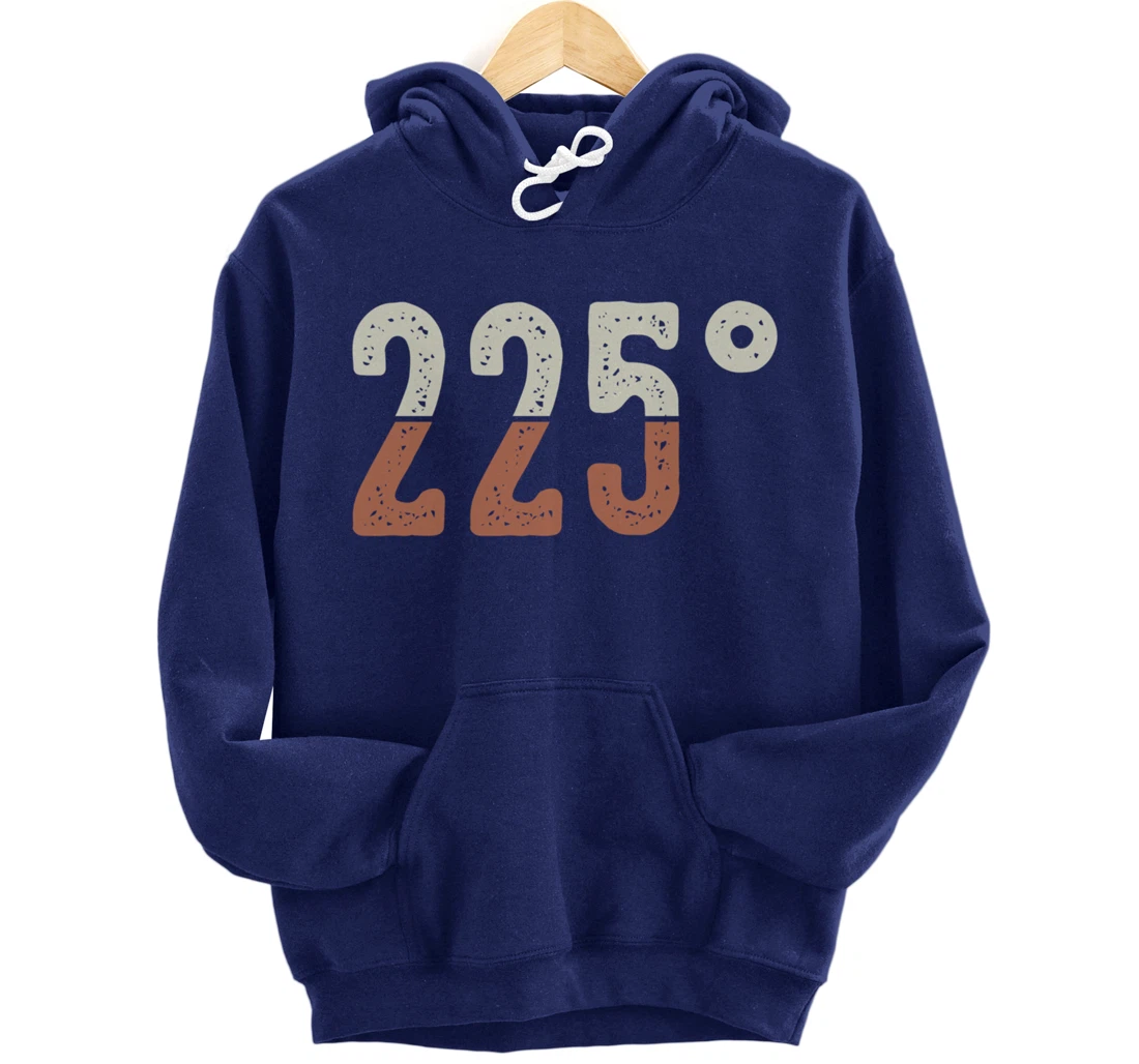 Funny Barbecue 225° Graphic Women and Men Meat Smoking BBQ Pullover Hoodie