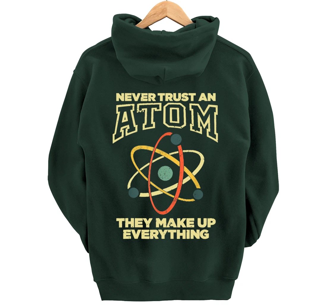 Funny Atom Art Men Women Stem Molecule Chemistry Pullover Hoodie