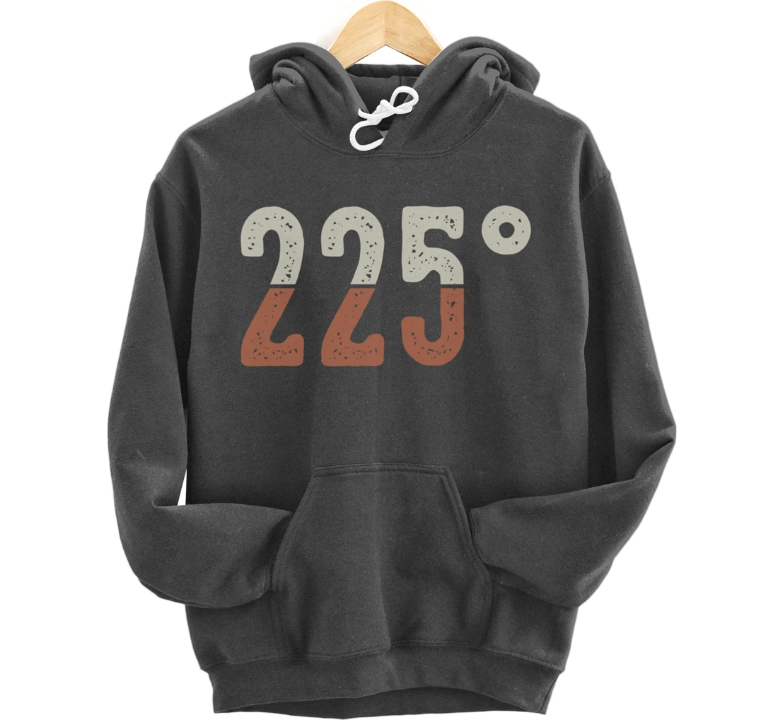 Funny Barbecue 225° Graphic Women and Men Meat Smoking BBQ Pullover Hoodie