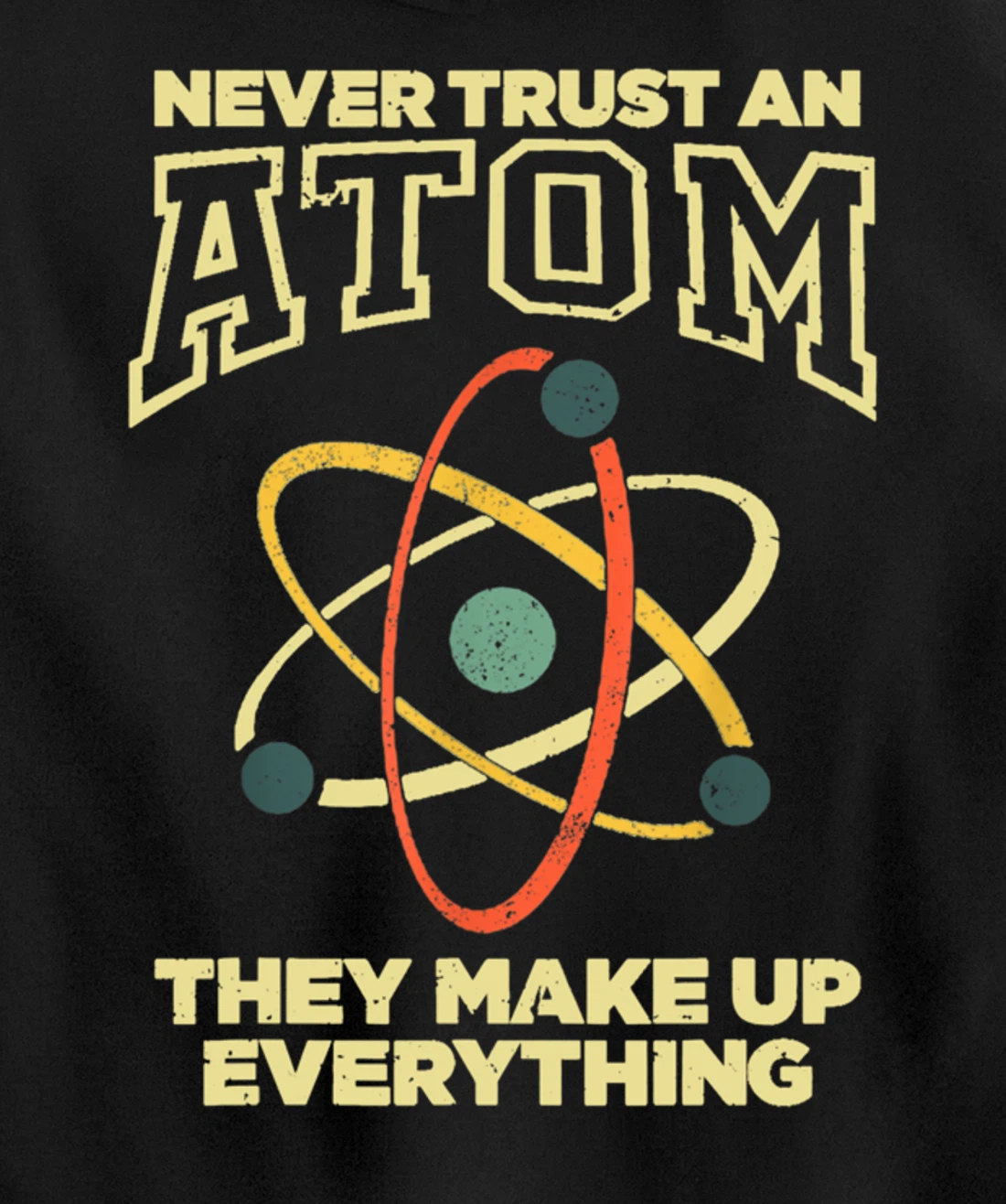 Funny Atom Art Men Women Stem Molecule Chemistry Pullover Hoodie